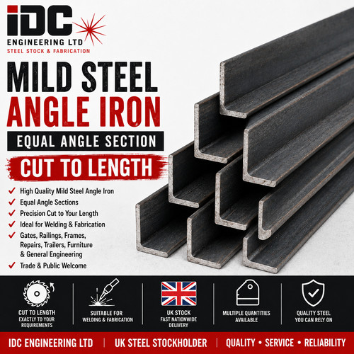 Mild steel angle iron cut - steel, to