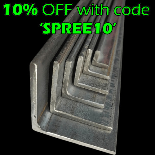Mild steel angle section l - section,